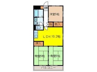 高杉雅ハイツの物件間取画像